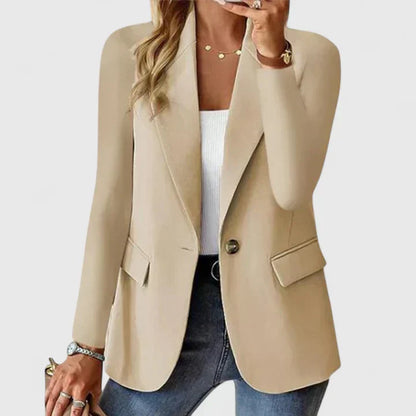 Women's Single Button Tailored Blazer
