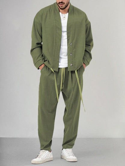 Men's 2-Piece Lounge Pants Set - Fashinoza