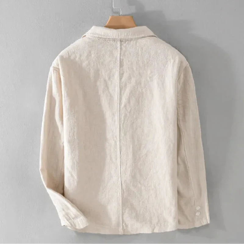 Linen Blazer Italian Meadow Style