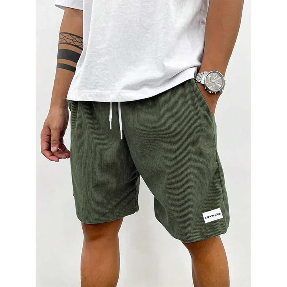 Relaxed Drawstring Cord Shorts