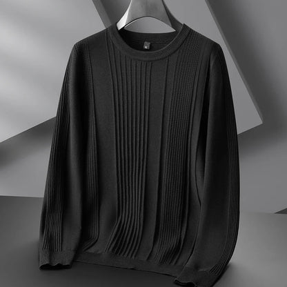 Textured Ribbed Knit Sweater