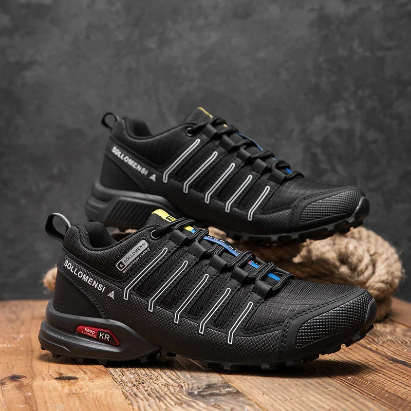 Orthopedic Men's Waterproof Hiking Shoes Non-Slip Outdoor Trekking Walking Sneakers