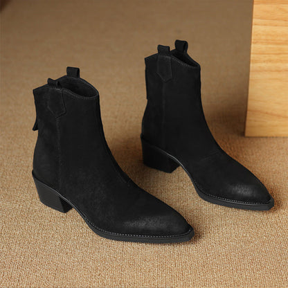 Women's Ankle Boots Block Heel Design
