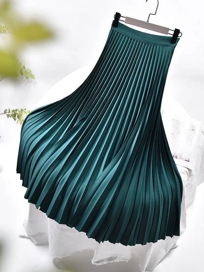 Bella | Women’s Spring Pleated Maxi Skirt