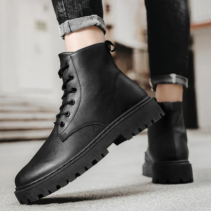 Men's Waterproof Hiking Boots Anti-Slip Sole Black