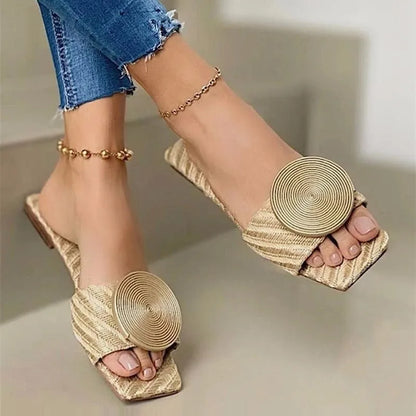 Women's Woven Sandals - Fashinoza