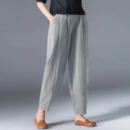 Women's High Waist Tapered Fit Trousers