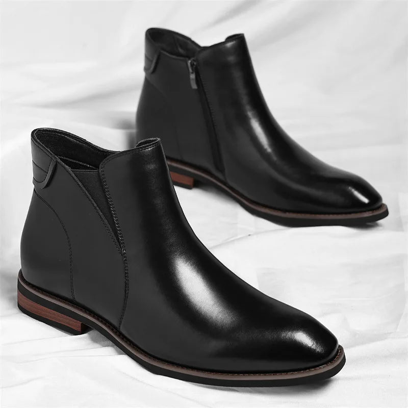 Lucciano Men's Leather Chelsea Boots