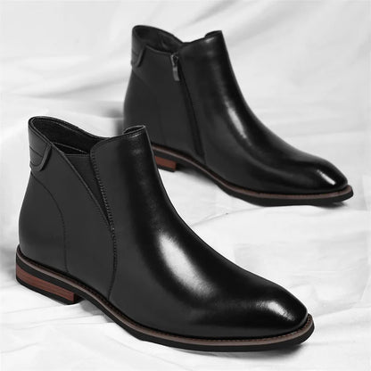 Lucciano Men's Leather Chelsea Boots