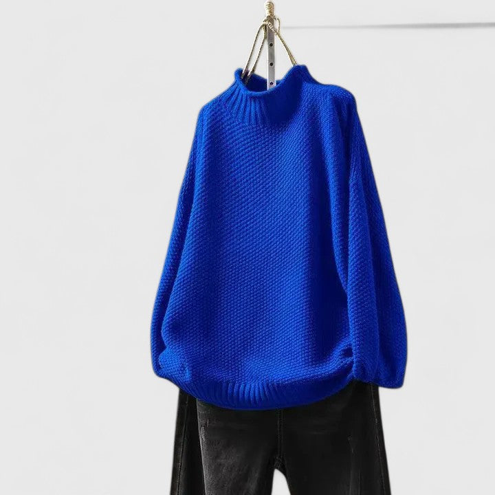 Women's High Neck Ribbed Turtleneck Sweater