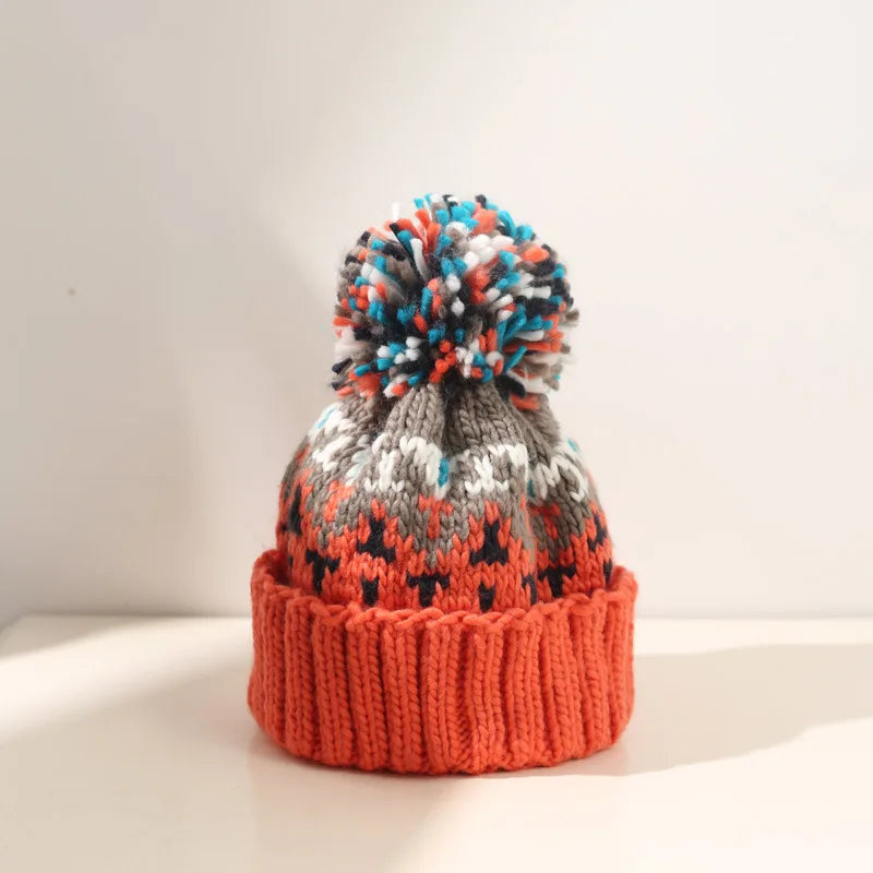 Women's Snowflake Pom Beanie