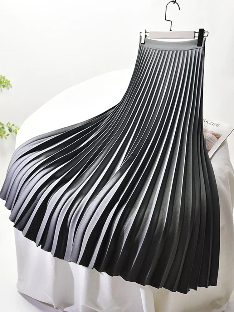 Bella | Women’s Spring Pleated Maxi Skirt