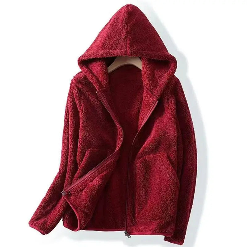 Ella | Women’s Spring Cozy Hooded Zip Jacket