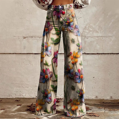 Zampa Printed Jeans