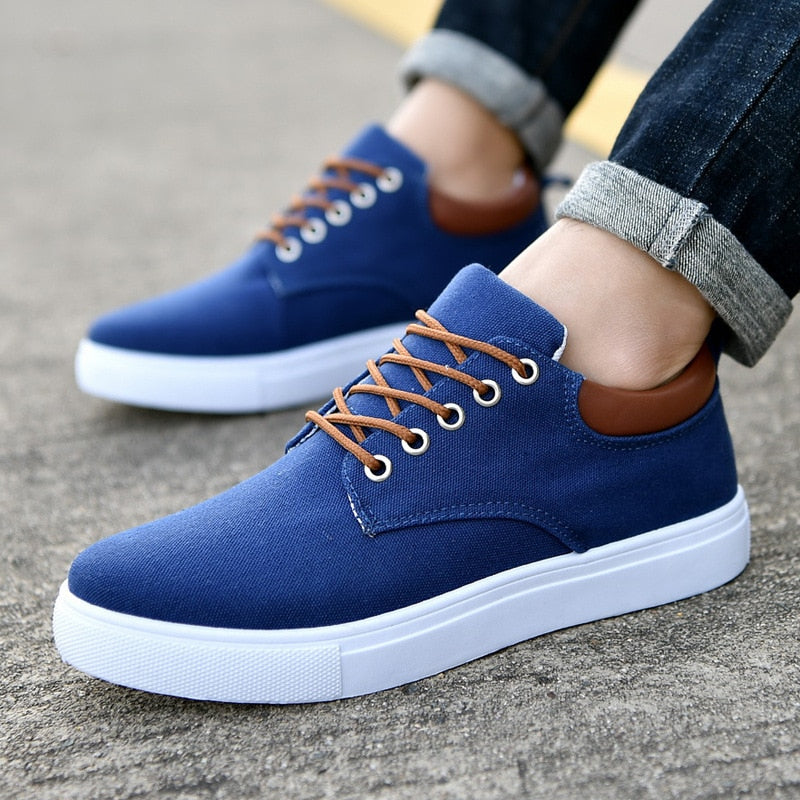 Men’s Two-Tone Lace-Up Sneakers