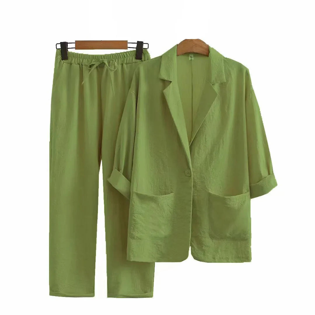 Linen Bedding Matching Set