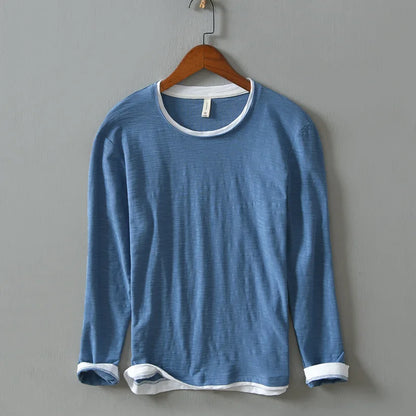 Beaumont Men's Cotton Henley Tee Shirt - 
Fashinoza