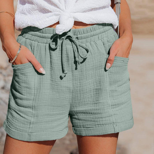Women's Lightweight Casual Shorts - Fashinoza