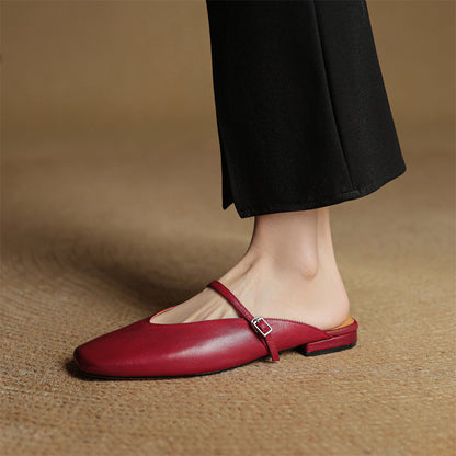 Miral Genuine Leather Mules
