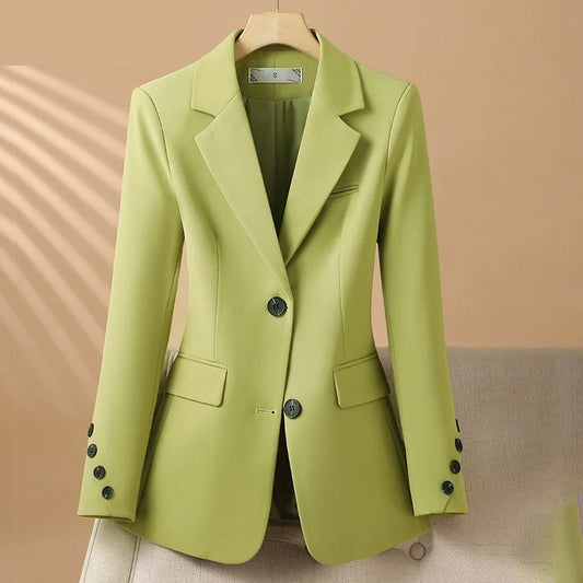 Women's Single Breasted Blazer - 
Fashinoza