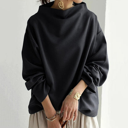 Women's High Neck Soft Knit