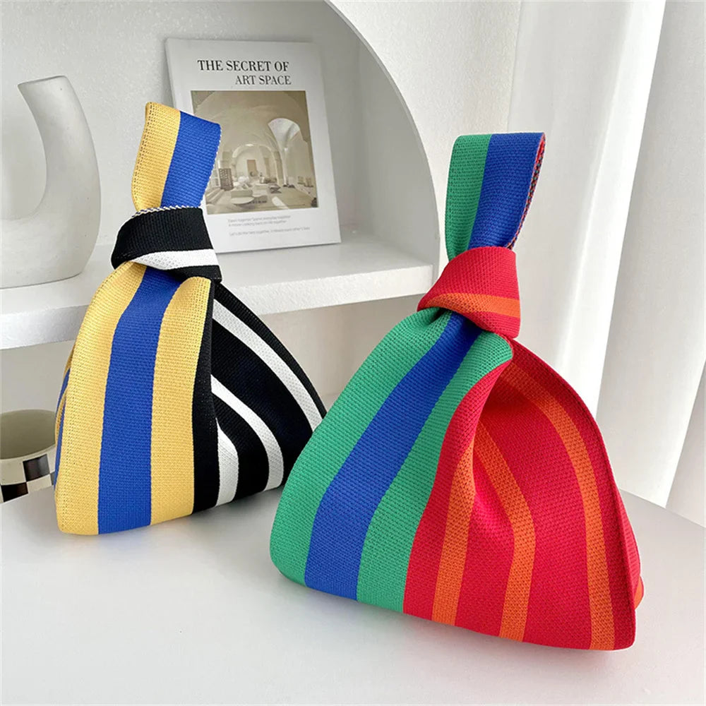 Kyoto Women's Stripe Cotton Tote Bag - 
Fashinoza