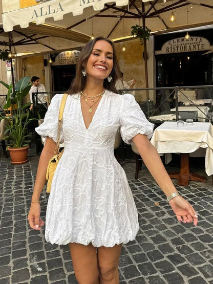 Women's Floral Dress Romantic Style
