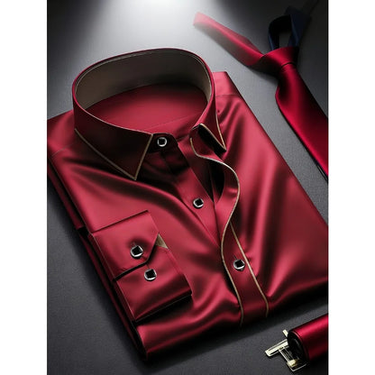 Men's Contrast Dress Shirt