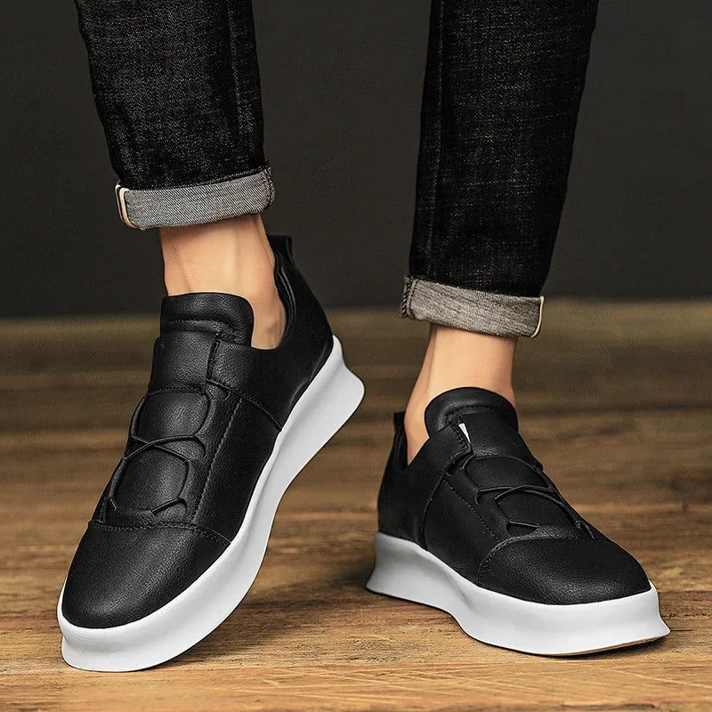 Men's Italian Leather Sneakers Marino