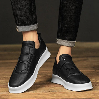Men's Italian Leather Sneakers Marino