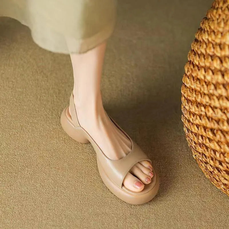 Women's Platform Flat Sandals Low Heel