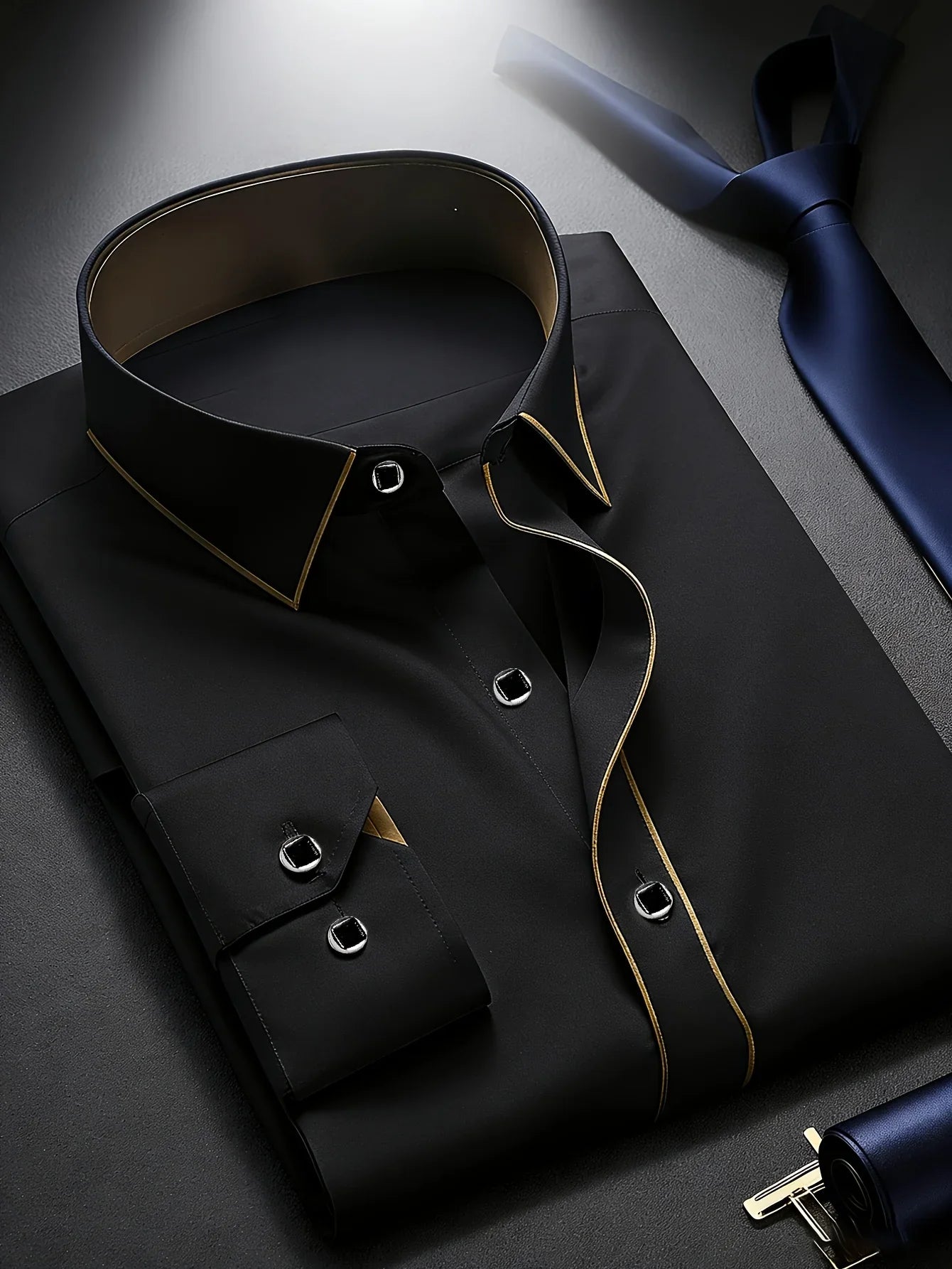 Men's Contrast Dress Shirt