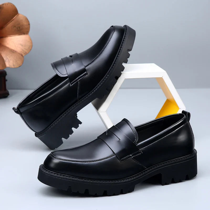 Men's Leather Dress Shoes Black