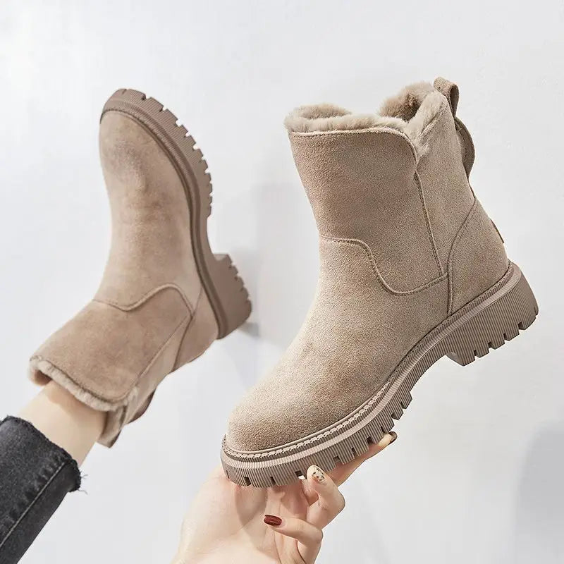 Women's Lug Sole Zip Boots