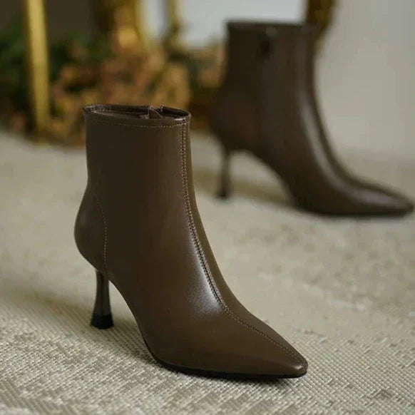 Women's Pointed Toe Ankle Boots Heel Style