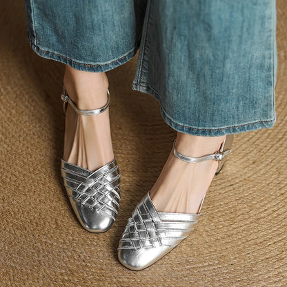 Avora Genuine Leather Heels