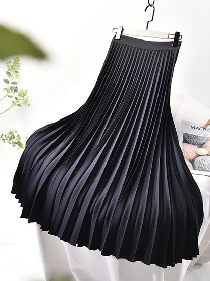 Bella | Women’s Spring Pleated Maxi Skirt