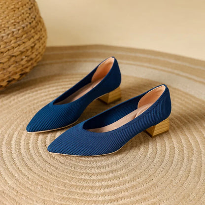 Women's Low Heel Pumps - 
Fashinoza