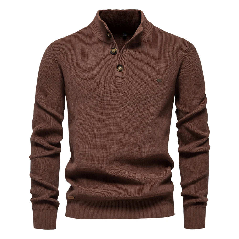 Women's Buttoned Sweater Maple Wood