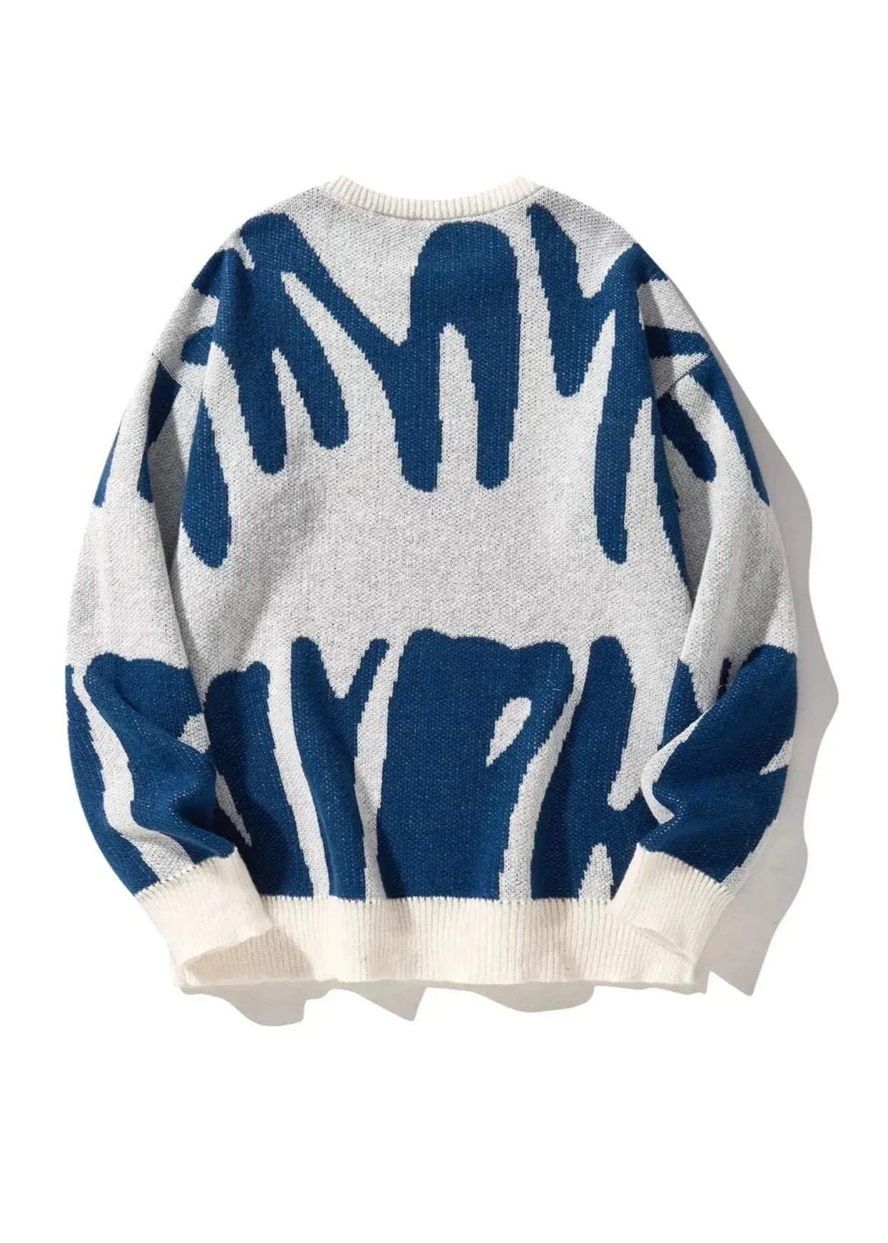 Abstract Pattern Knit Sweater