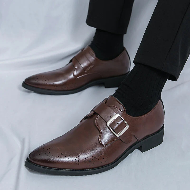 Men's Bucklor Genuine Leather Shoes