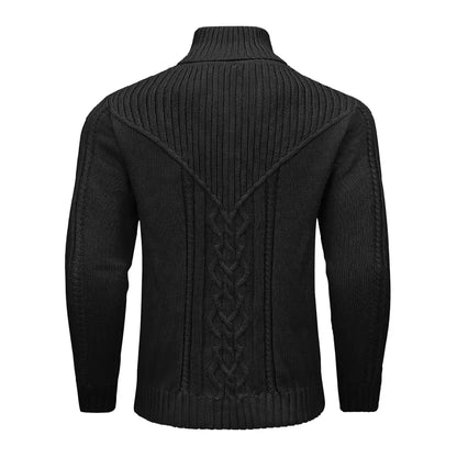Classic Cable Knit Button Sweater