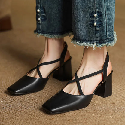 Petra Genuine Leather Heels