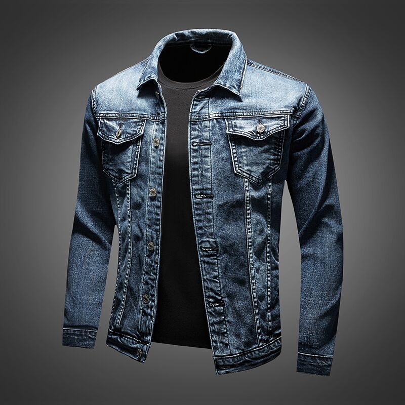 Urban Edge Men's Biker Jeans Denim Blue - Fashinoza