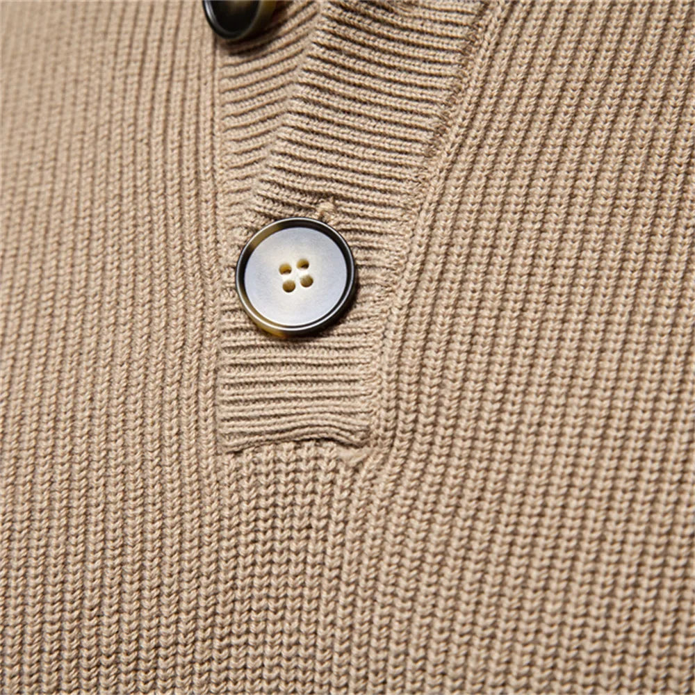 Women's Buttoned Sweater Maple Wood