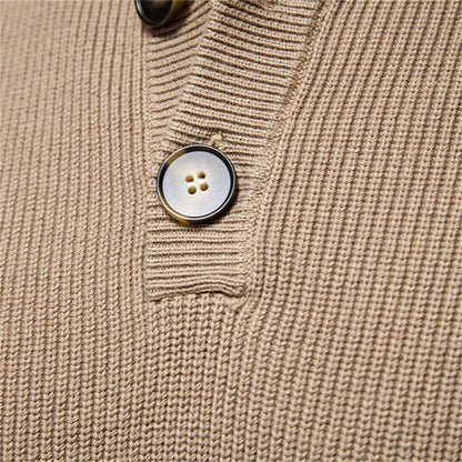 Women's Buttoned Sweater Maple Wood