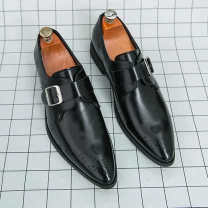 Men's Bucklor Genuine Leather Shoes