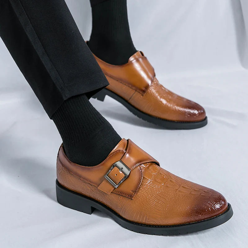 Men's Zenvor Genuine Leather Shoes