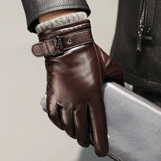 Leather Work Gloves - 
Fashinoza