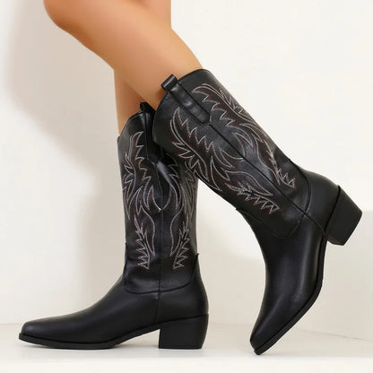 Women's Western Boots Low Heel